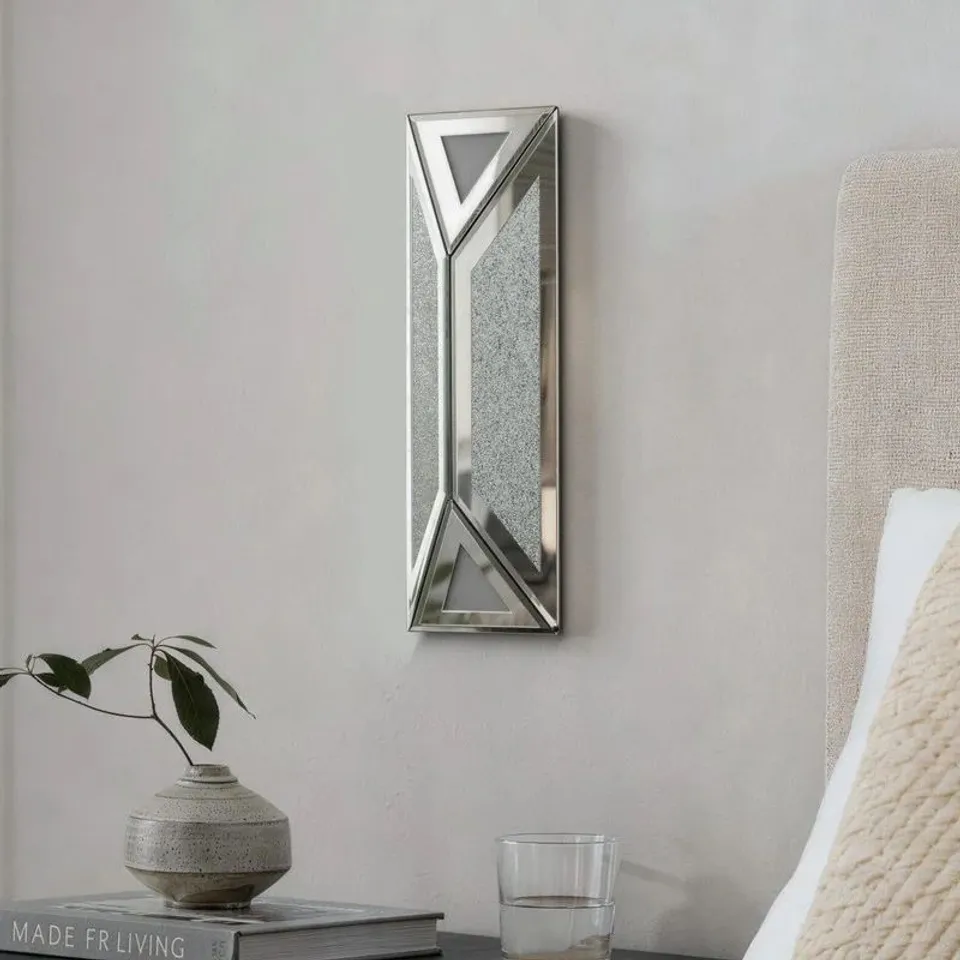 BOXED MODERN 47.2" DECORATIVE WALL MIRROR - GOLD (1 BOX)