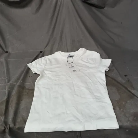 BERSHKA KIDS WHITE T-SHIRT – SIZE L (MEX 30) 