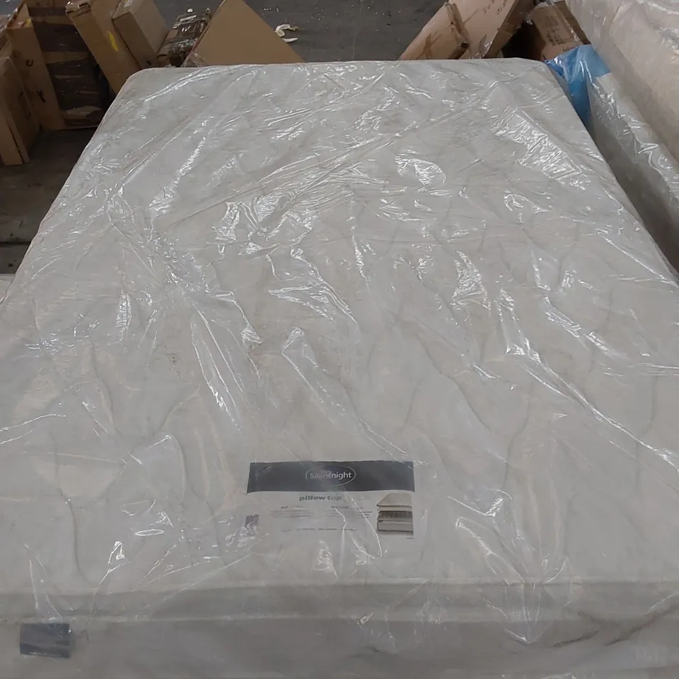 BAGGED SILENTNIGHT 4FT6 DOUBLE SIZED PILLOWTOP MATTRESS