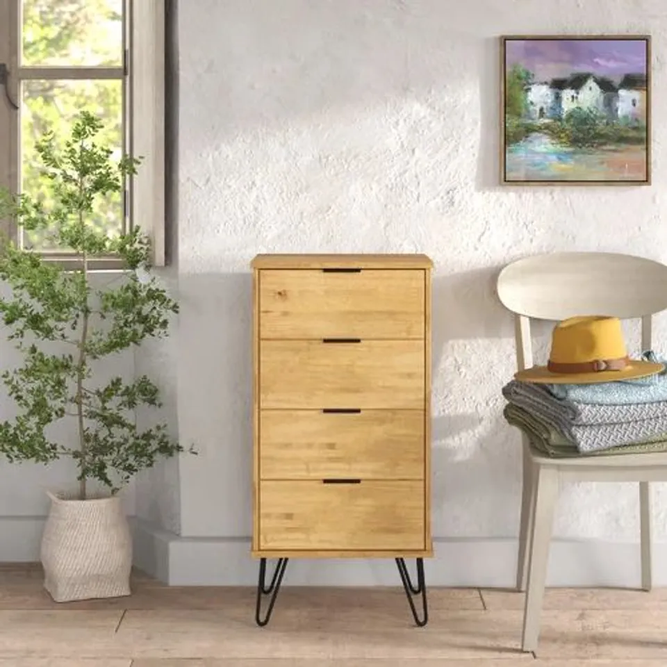 BOXED BARR 4-DRAWERS CHEST OF DRAWERS 