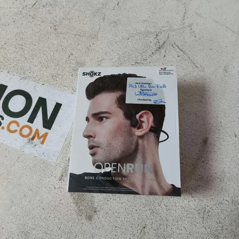 SHOKZ OPENRUN BONE CONDUCTION HEADPHONES – BLACK (BOXED)