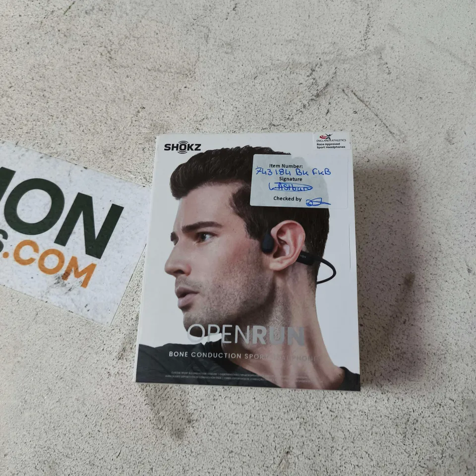 SHOKZ OPENRUN BONE CONDUCTION HEADPHONES – BLACK (BOXED)