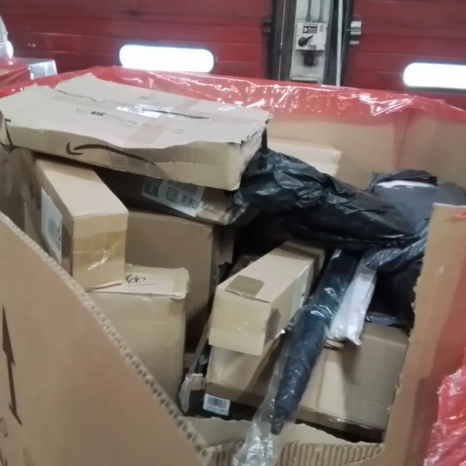 PALLET OF ASSORTED HOUSEHOLD GOODS AND PRODUCTS TO INCLUDE;MOSQUITO GUN,VEG RACK,TABLE TENNIS RACKET 