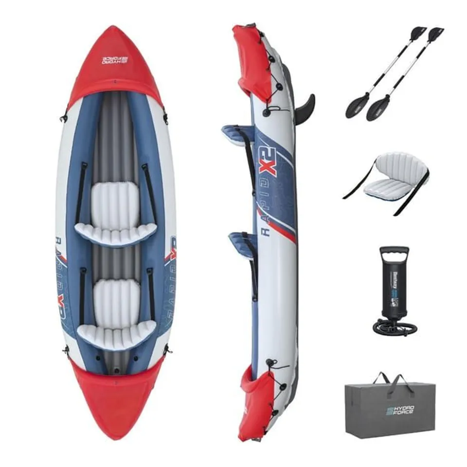 HYDRO-FORCE 2 PERSON INFLATABLE KAYAK SET - RAPID