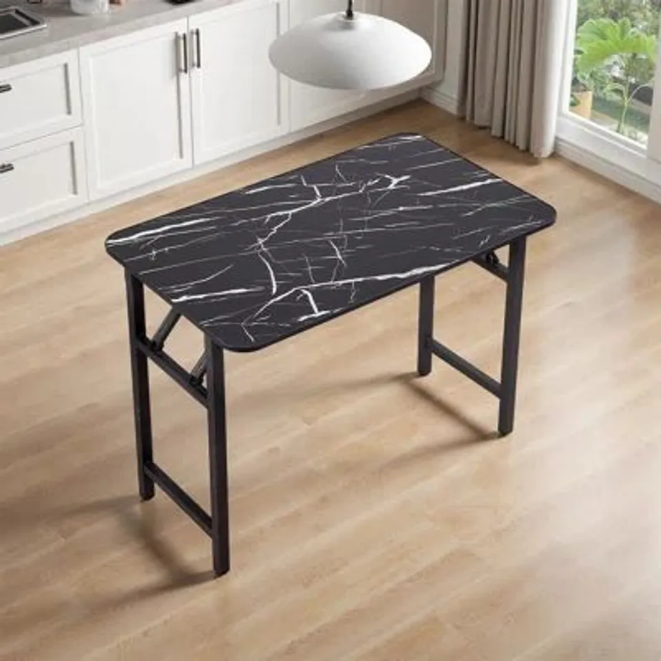 BOXED FOLDING DINING TABLE WITH DOUBLE SPRING MECHANISM 