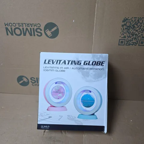 LEVITATING GLOBE LAMP – IN AIR WITH AUTOMATIC ROTATION, 106MM GLOBE (BOXED)