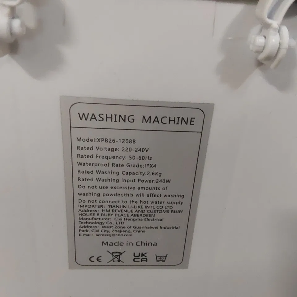 BOXED PORTABLE TABLE TOP WASHING MACHINE