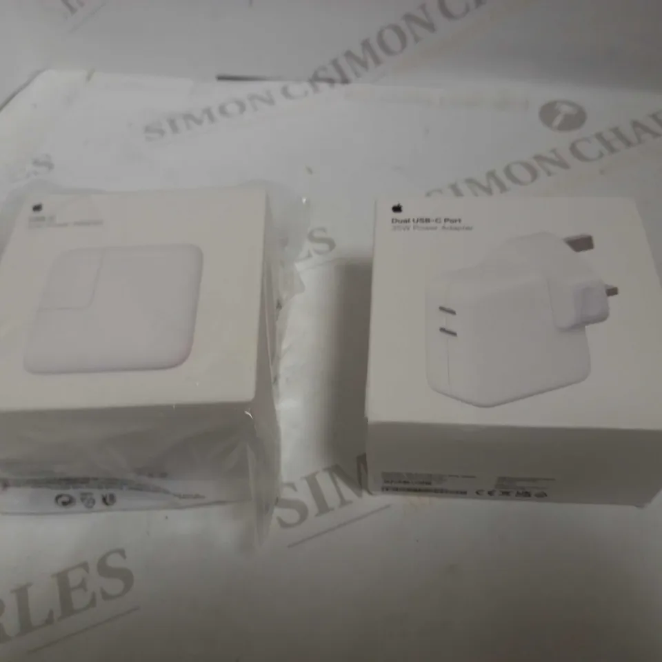 APPLE DUAL USB-C PORT, AND APPLE USB-C 30W POWER ADAPTER