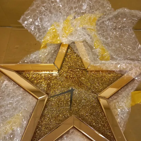 JM BY JULIEN MACDONALD ENCAPSULATED CRYSTAL STAR CLOCK