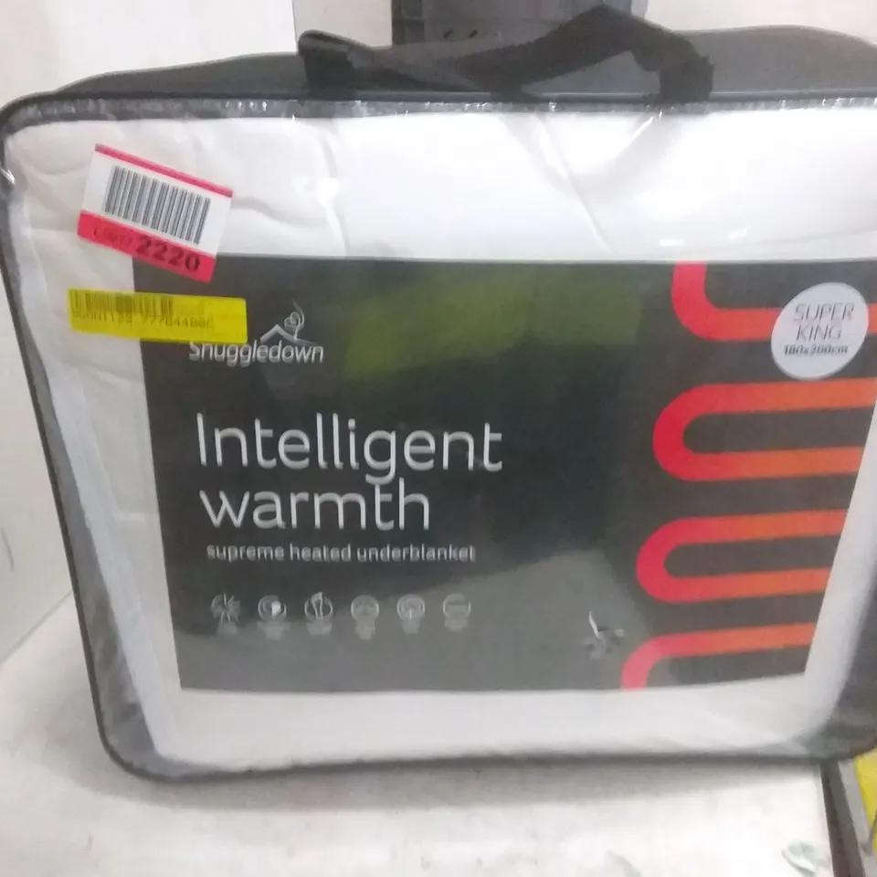 SNUGGLEDOWN INTELLIGENT WARMTH HEATED TOPPER WITH 9 HEAT SETTINGS SIZE: SUPERKING 