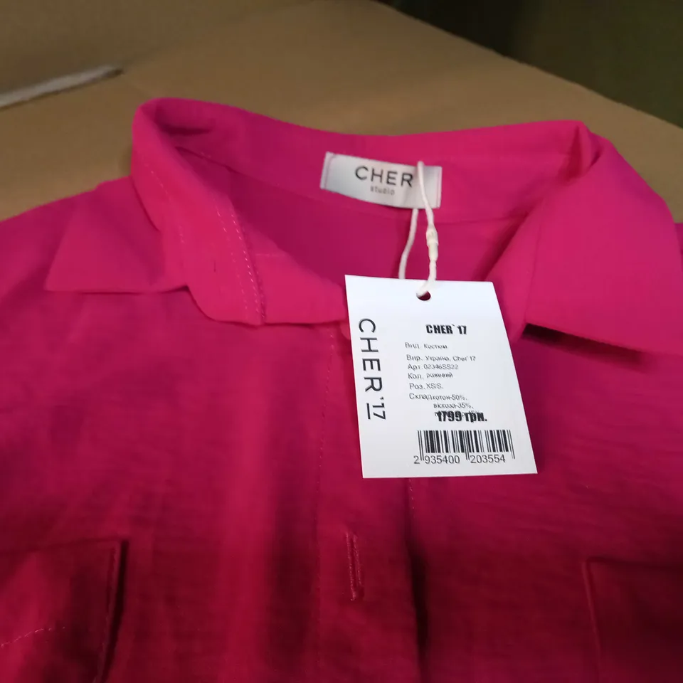 CHER HOT PINK LOOSE FIT WOMENS SHIRT