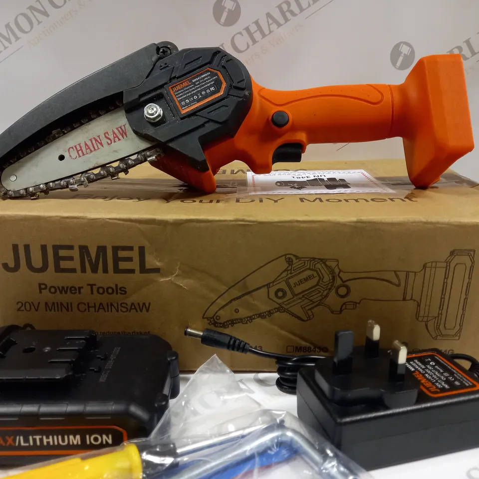 BOXED JUEMEL 20V MINI CHAINSAW POWER TOOL