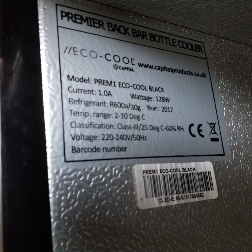 CAPITAL ECO-COOL PREMIER BACK BAR COOLER