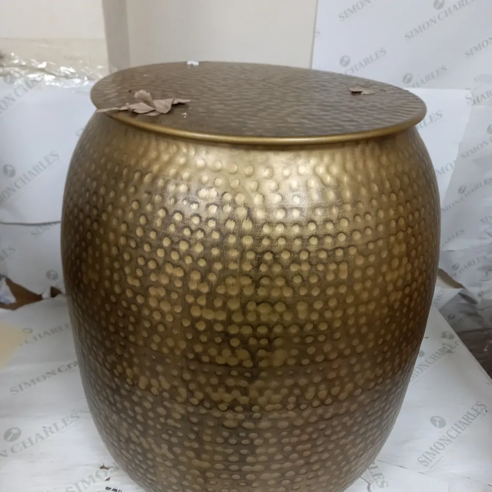 MY HOME STORIES METALLIC SIDE TABLE