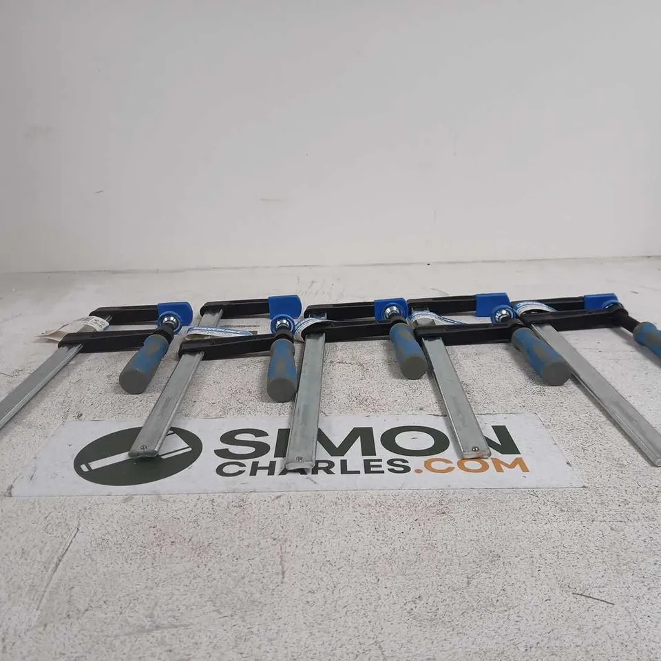 SET OF 5 SILVERLINE F CLAMP HEAVY DUTY 300X80MM