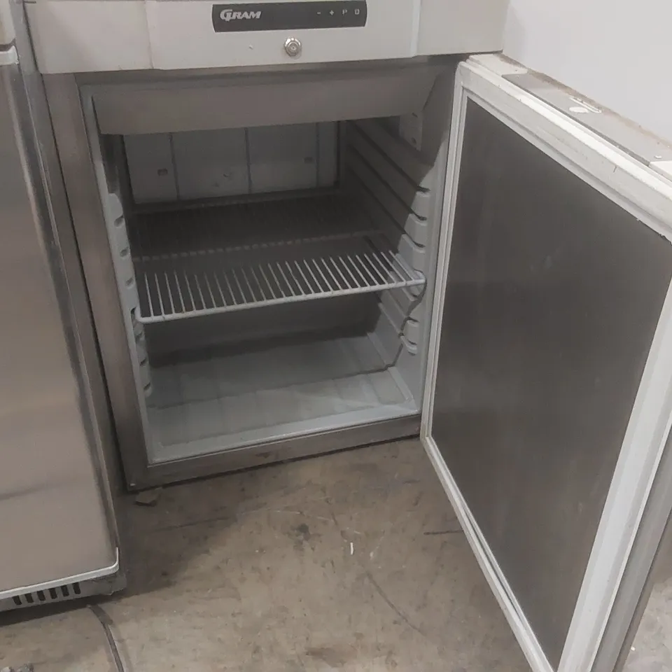 GRAM COMPACT F210 RG 3N 125 LTR UNDERCOUNTER SINGLE DOOR STAINLESS STEEL FREEZER