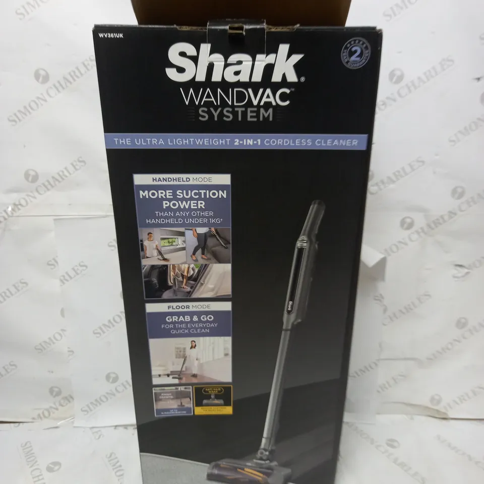 SHARK WANDVAC 2-IN-1 LIGHTWEIGHT CORDLESS HANDHELD VACUUM CLEANER WV361UK