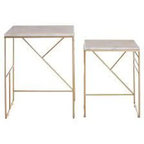 BOXED SHEFFIELD 2 PIECE NEST OF TABLES 