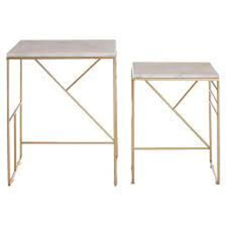 BOXED SHEFFIELD 2 PIECE NEST OF TABLES 