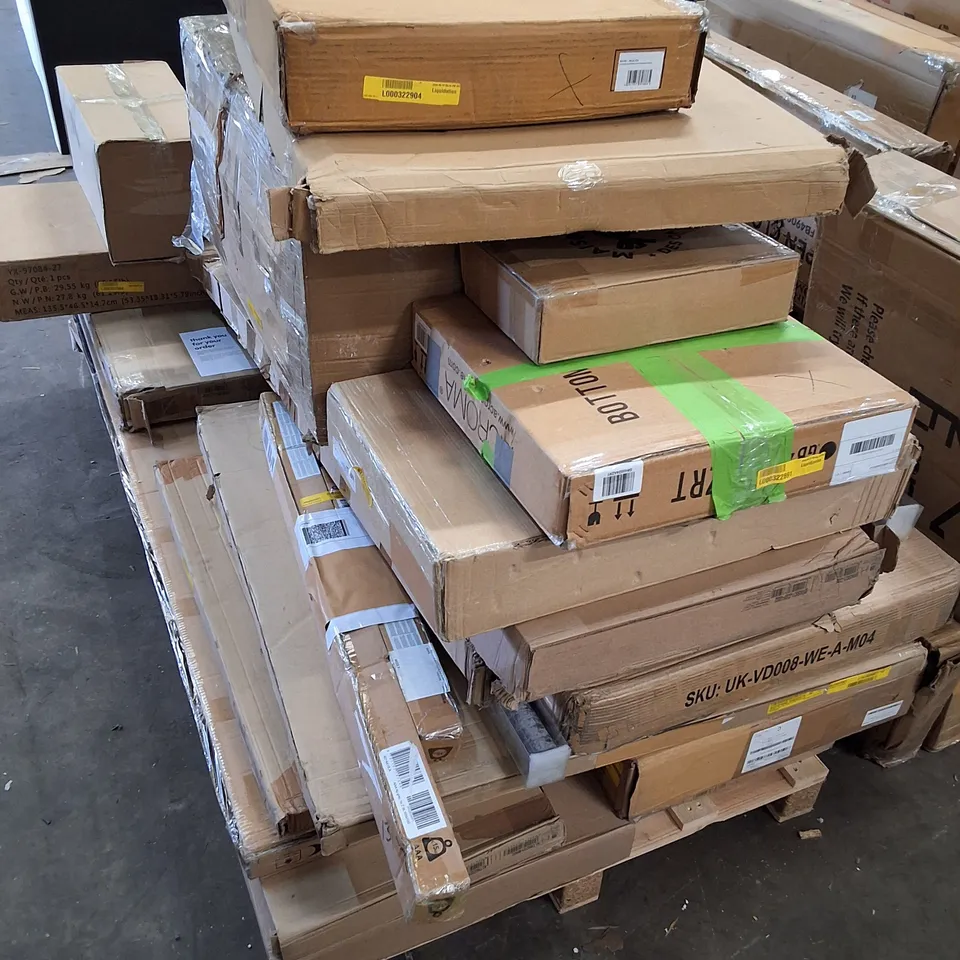PALLET CONTAINING ASSORTED FLATPACK FURNITURE PARTS