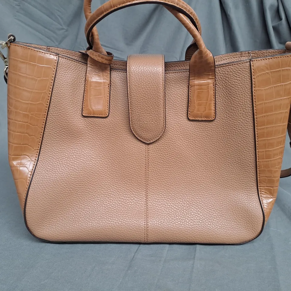 RADLEY BROWN SHORT HANDLE BAG 