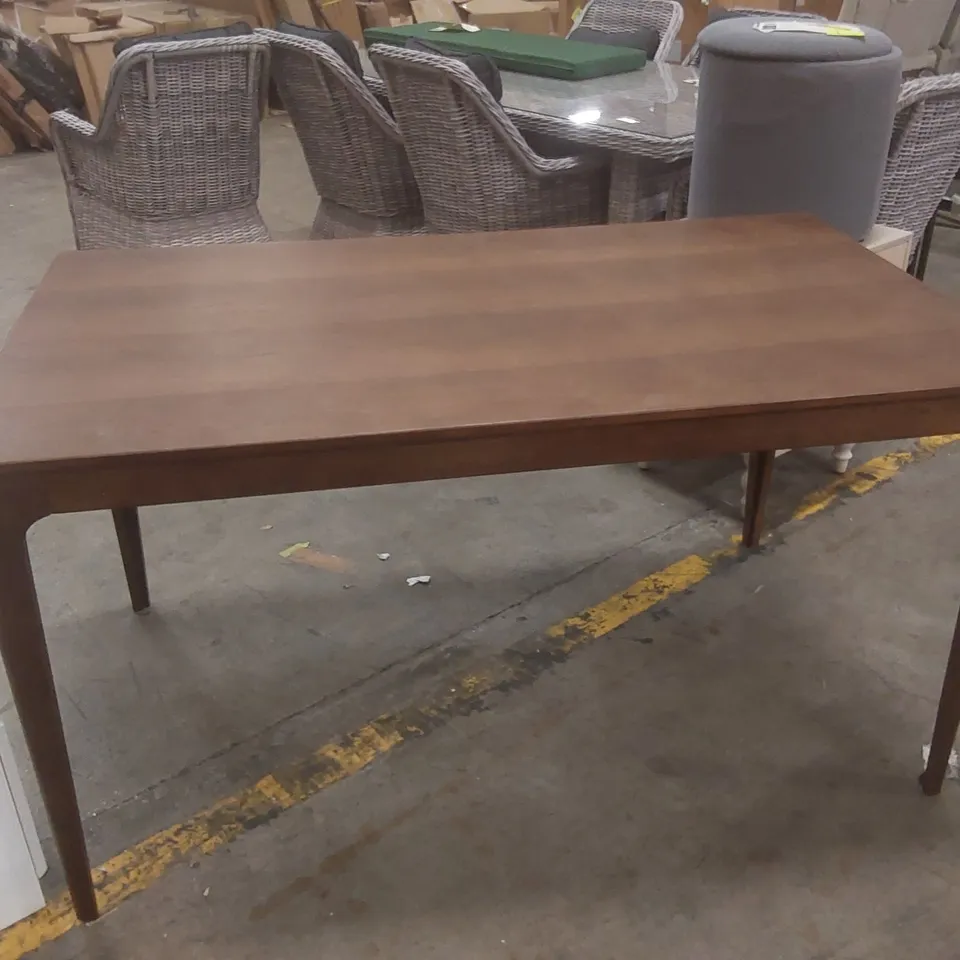 BRAMBLE RECTANGLE WOODEN DINING TABLE - 140CM COLOUR: WALNUT