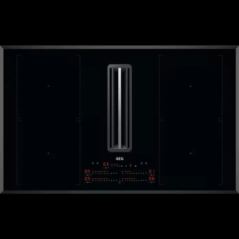 AEG INTEGRATED INDUCTION HOB WITH EXTRACTOR Model CDE84751FB
