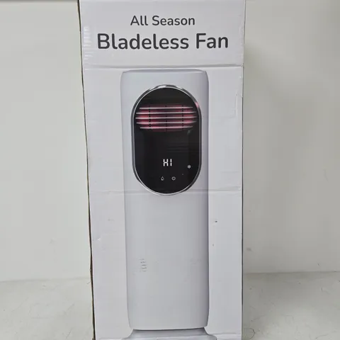 BLISS & BEYOND ALL SEASON BLADELESS FAN – TOWER FAN IN BOX