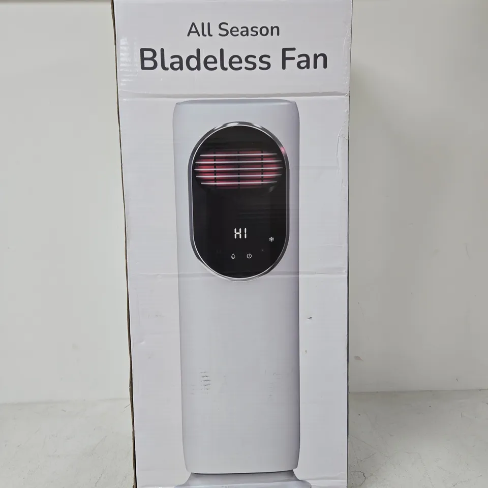 BLISS & BEYOND ALL SEASON BLADELESS FAN – TOWER FAN IN BOX