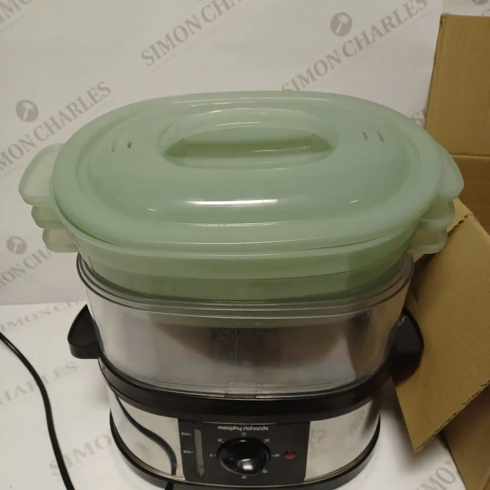 MORPHY RICHARDS STAINLESS STEEL FOOD STEAMER