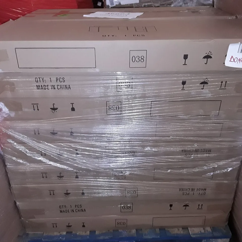 PALLET CONTAINING 18 BOXED L-SHAPED DESKS