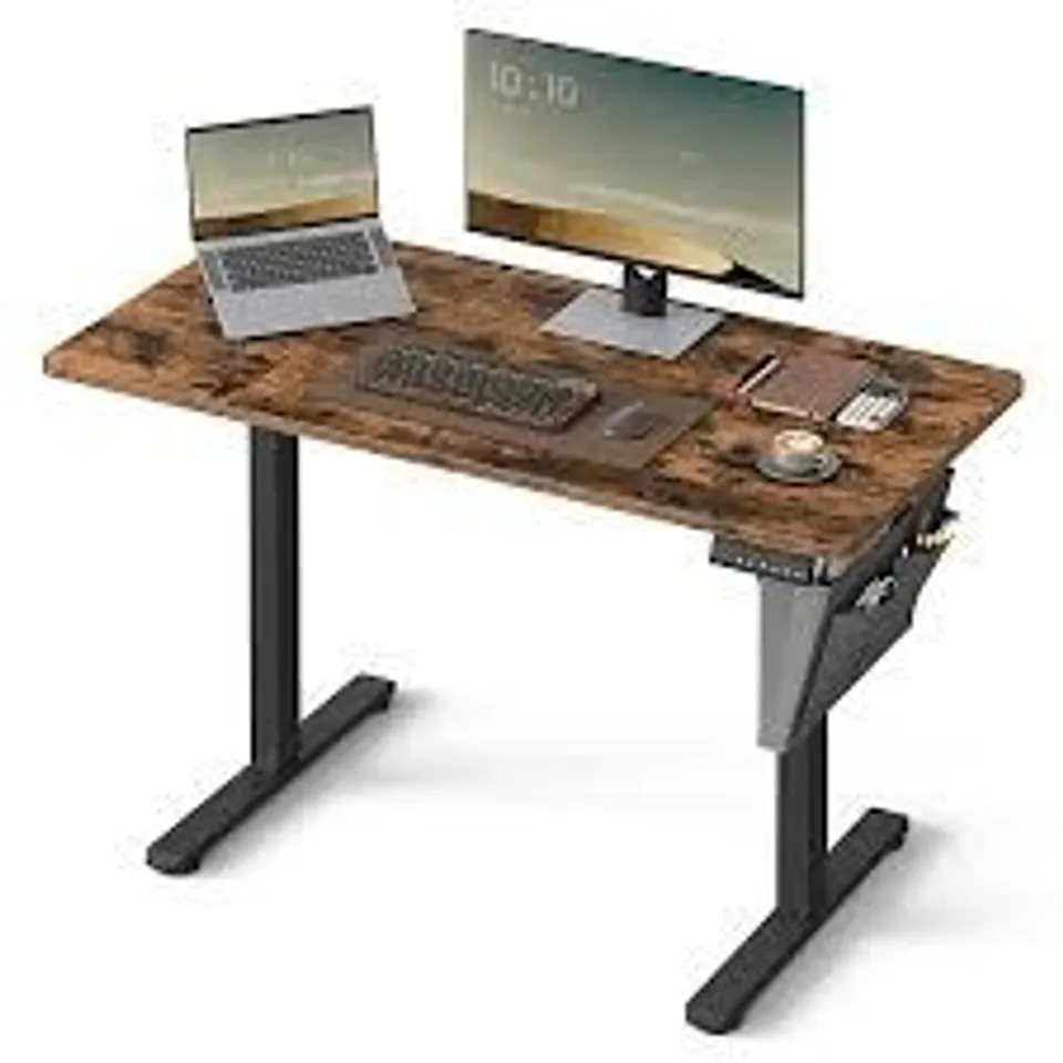 BOXED VASAGLE ELECTRIC STANDING DESK WITH 4 PREFERRED HEIGHTS (1 BOX)