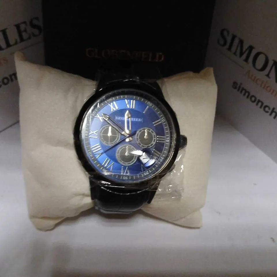 GLOBENFELD ROMAN CHRONO BLUE WRISTWATCH