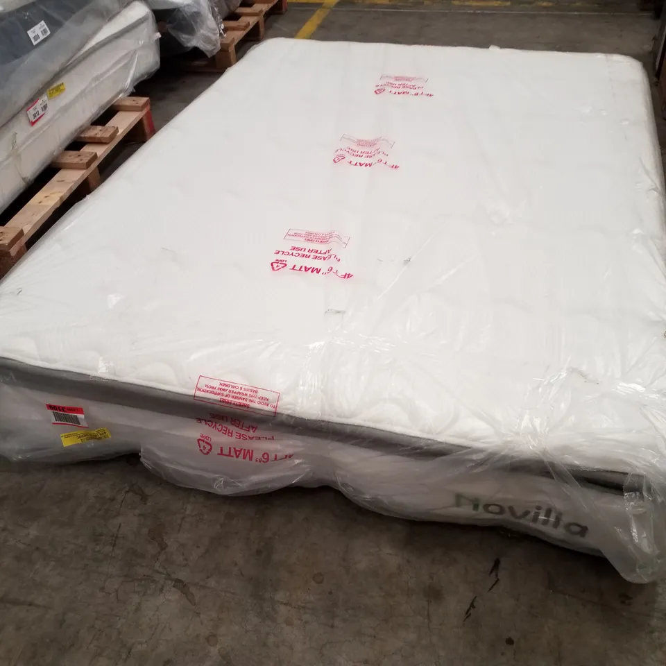 QUALITY BAGGED NOVILLA 25CM COOLING GEL MEMORY FOAM POCKET SPRUNG DOUBLE MATTRESS 