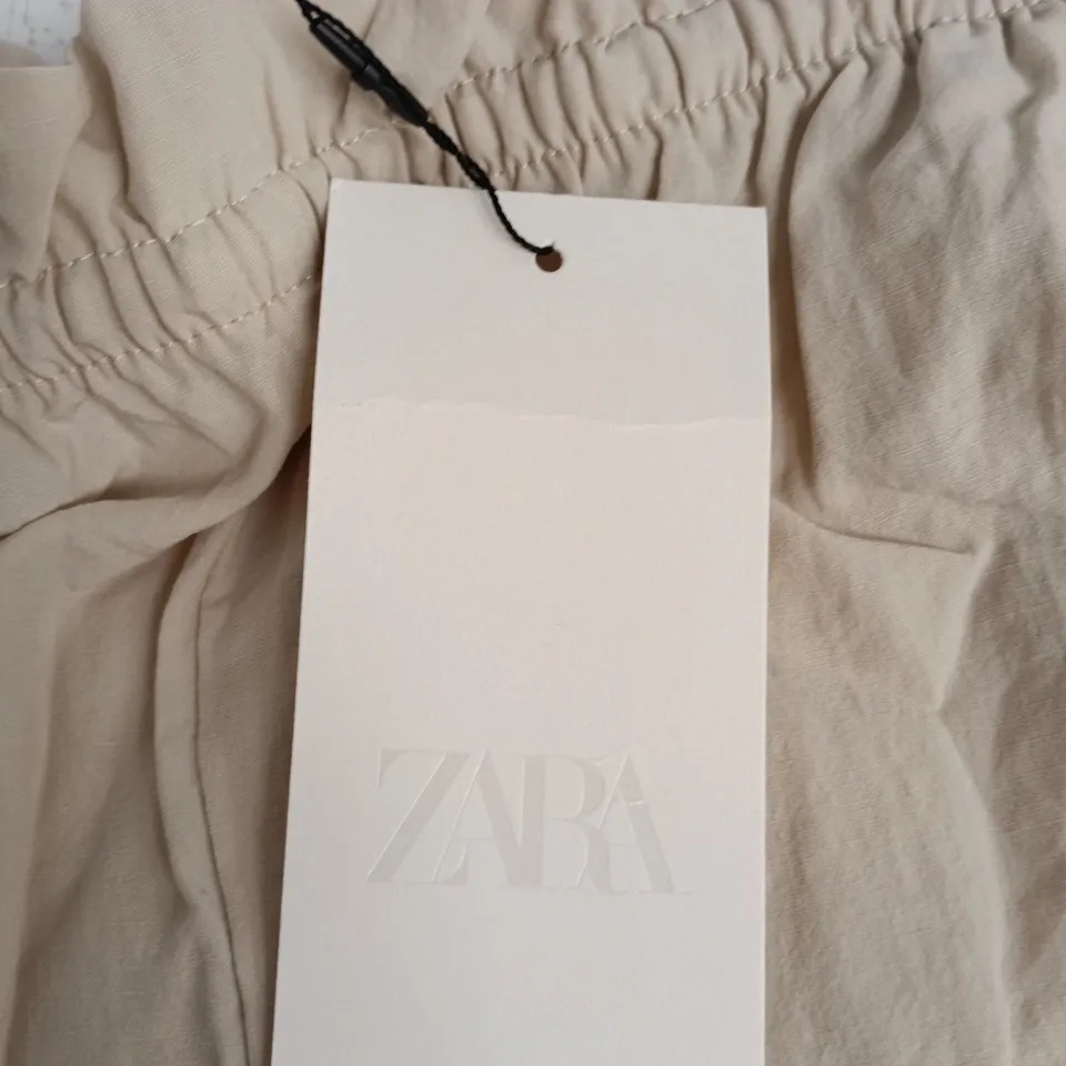 ZARA WOMEN'S BEIGE TROUSERS - UK 6 (XS)