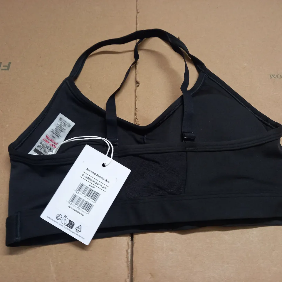 GYMSHARK RUCHED SPORTS BRA - S