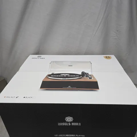 SEALED ANGELS HORN HP-H019 RECORD PLAYER – WALNUT FINISH