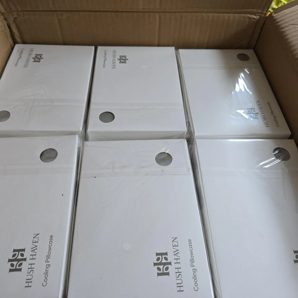 APPROXIMATELY 54 BOXED HUSH HAVEN COOLING CASES