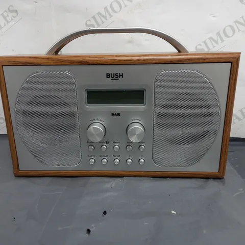 BUSH BLUETOOTH DAB FM WOODEN RADIO