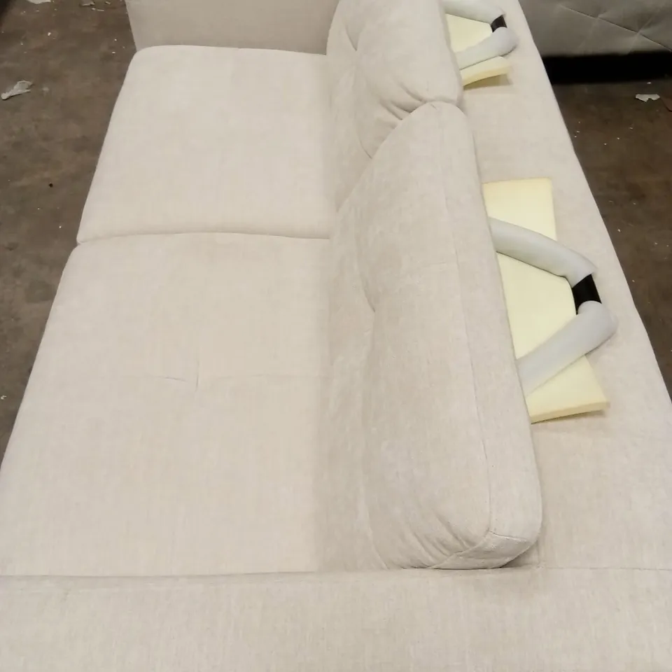 DANETTI COLTON IVORY CHENILLE 2 SEATER SOFA RRP £1499