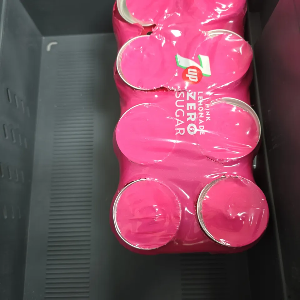 APPROXIMATELY 4 ASSORTED DRINK PRODUCTS TO INCLUDE RIBENA, 7 UP, COCKTAIL MIXER ETC