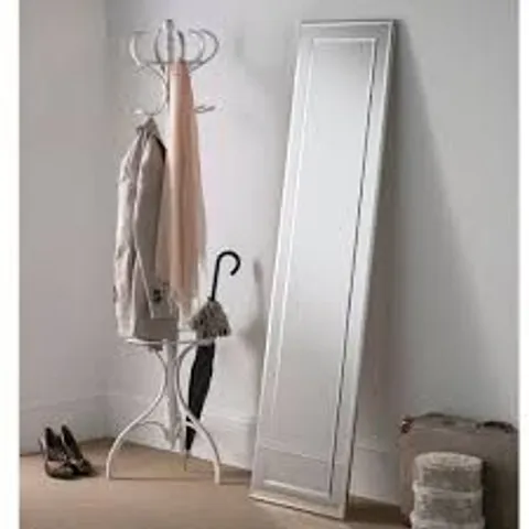 PACKAGED HOMESDIRECT365 ELISA SILVER THIN LEANING MIRROR