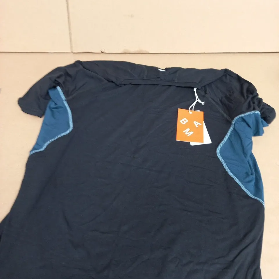 NOVEA TRAINING TOP – BLACK / OCEAN TEAL – L