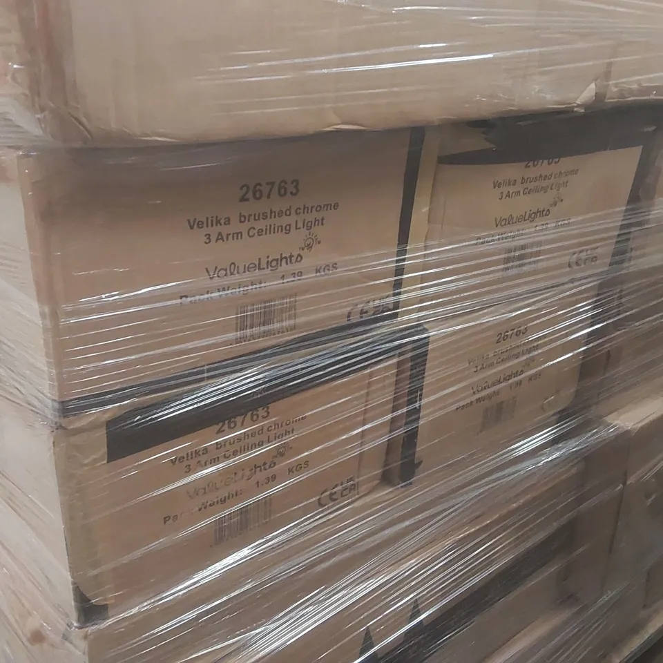 PALLET CONTAINING A LARGE QUANTITY OF ASSORTED LIGHTING PRODUCTS
