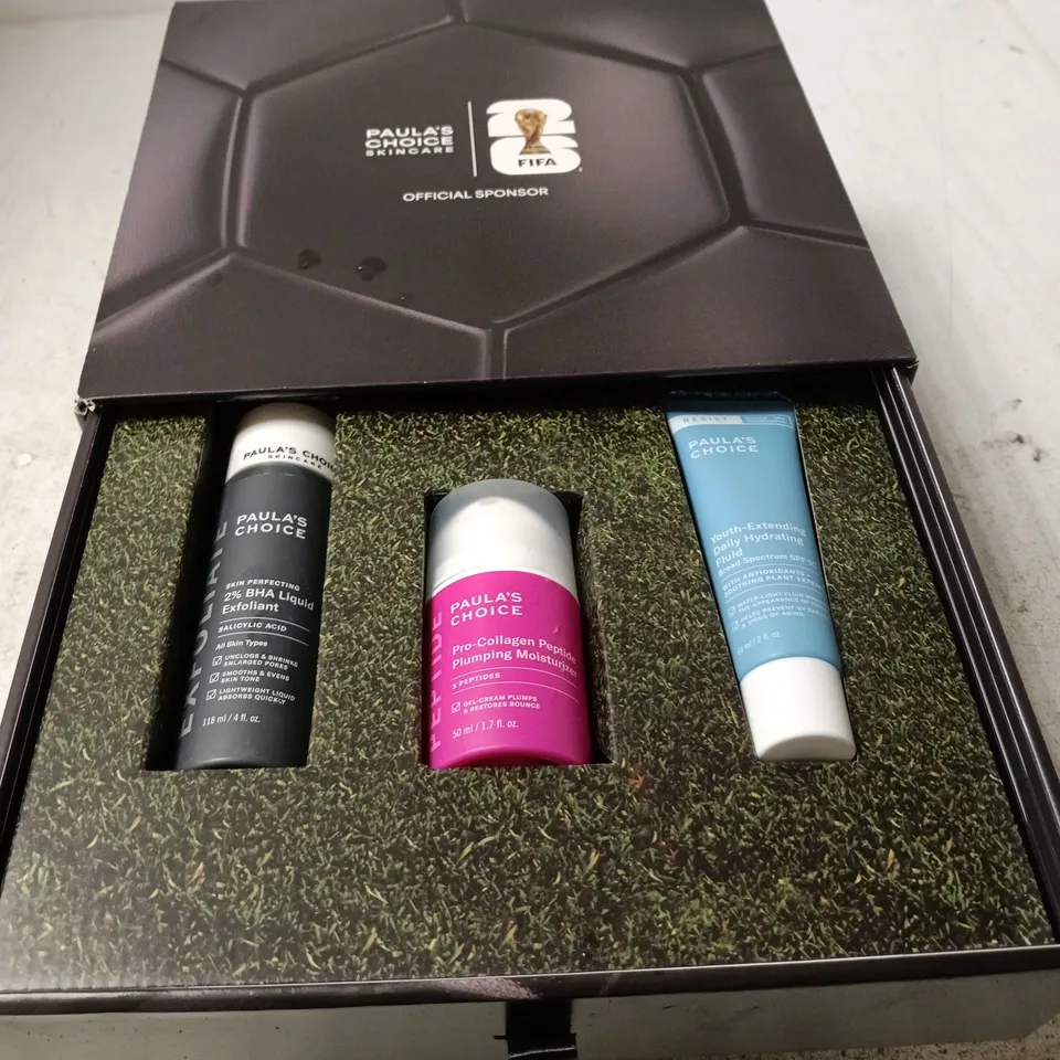 PAULA'S CHOICE SKINCARE GIFT SET – BOXED, WITH THREE PRODUCTS (BRAND BOX SHOWN)