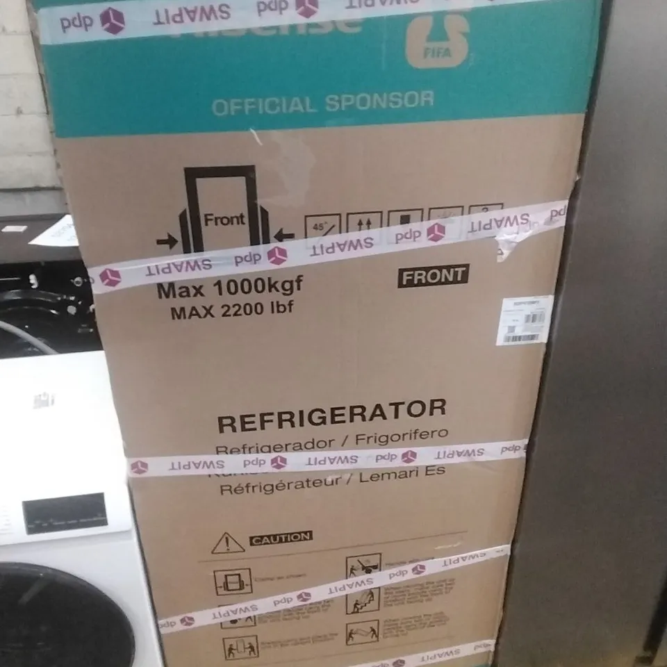 HISENSE PUREFLAT RQ5P470SMFE AMERICAN-STYLE SMART FRIDGE FREEZER - BLACK STAINLESS STEEL