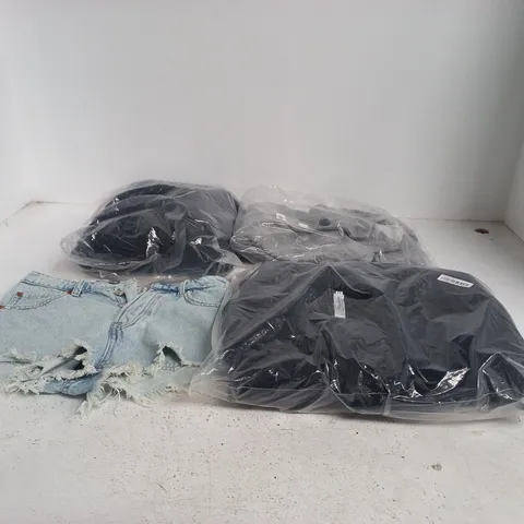 BOX OF APPROXIMATELY 20 ASSORTED CLOTHING ITEMS OF VARIOUS SIZES AND STYLES