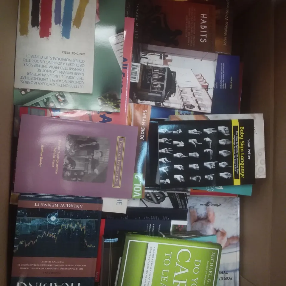 PALLET CONTAINING 2 BOXES OF ASSORTED BOOKS 
