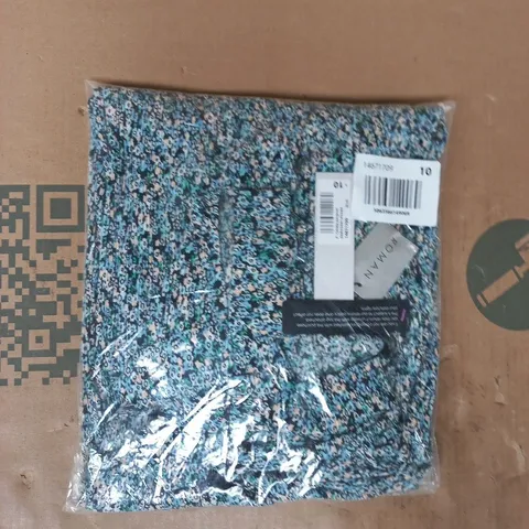BAGGED ROMAN PETITE CRINKLE JUMPSUIT IN BLUE SIZE 10