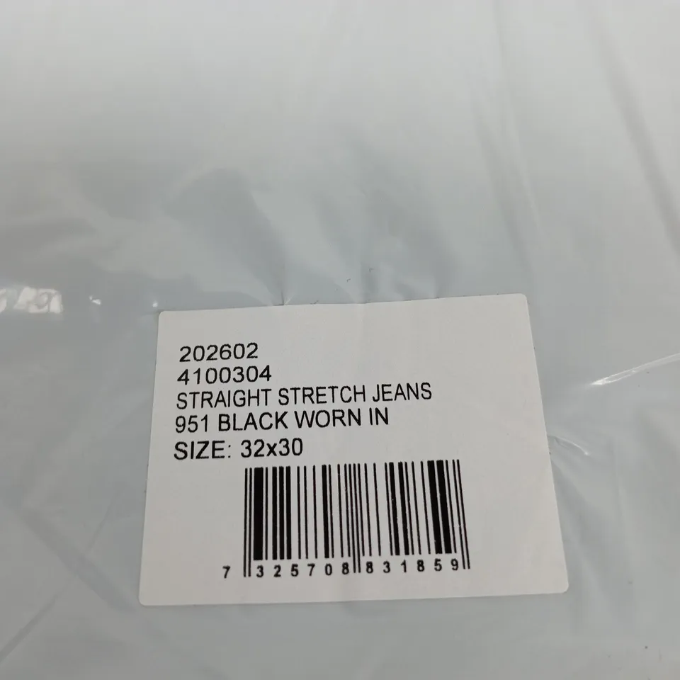 GANT STRAIGHT STRETCH JEANS – BLACK, UK 32 